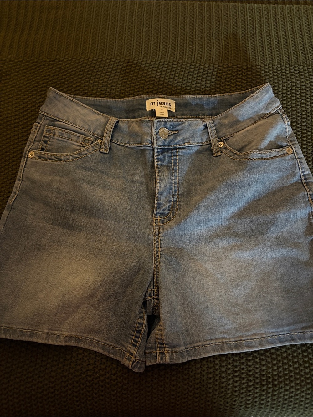 Maurices Light Wash Denim Jean Shorts